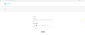 SpecBuilder Cloud Registration Screen